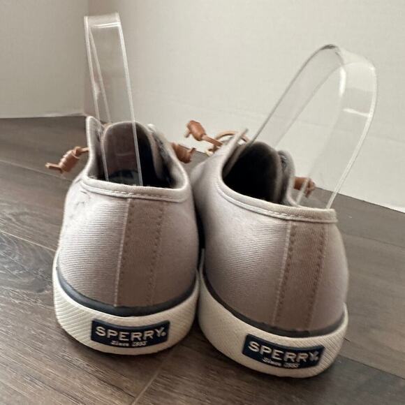 Sperry Top Sider Size 9.5M Pier View Slip On Low Top Flat Canvas Sneaker Gray - Picture 9 of 12